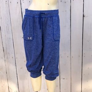 Under armour tech twist Capri joggers blue